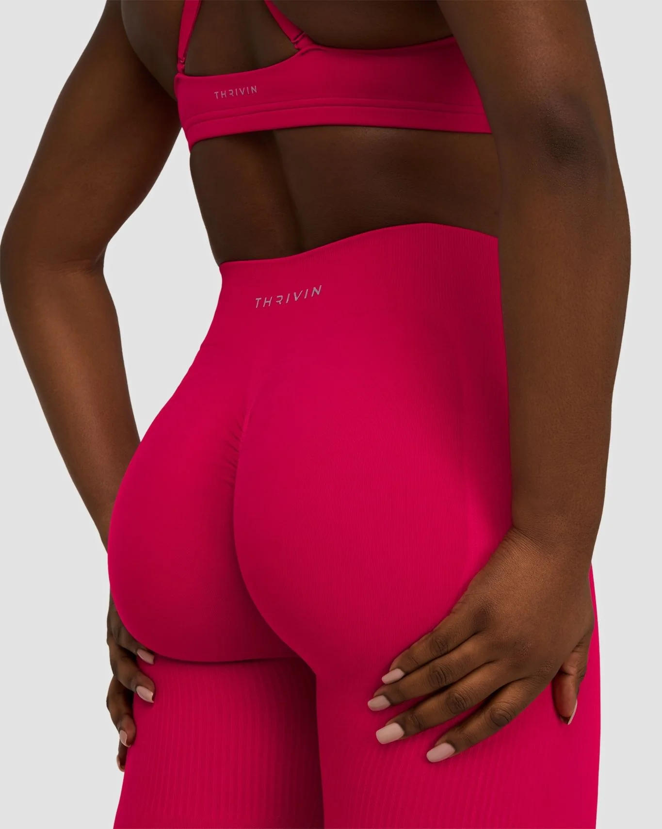 Elevate™ Sculpting Mid Waist Scrunch Leggings | Strawberry