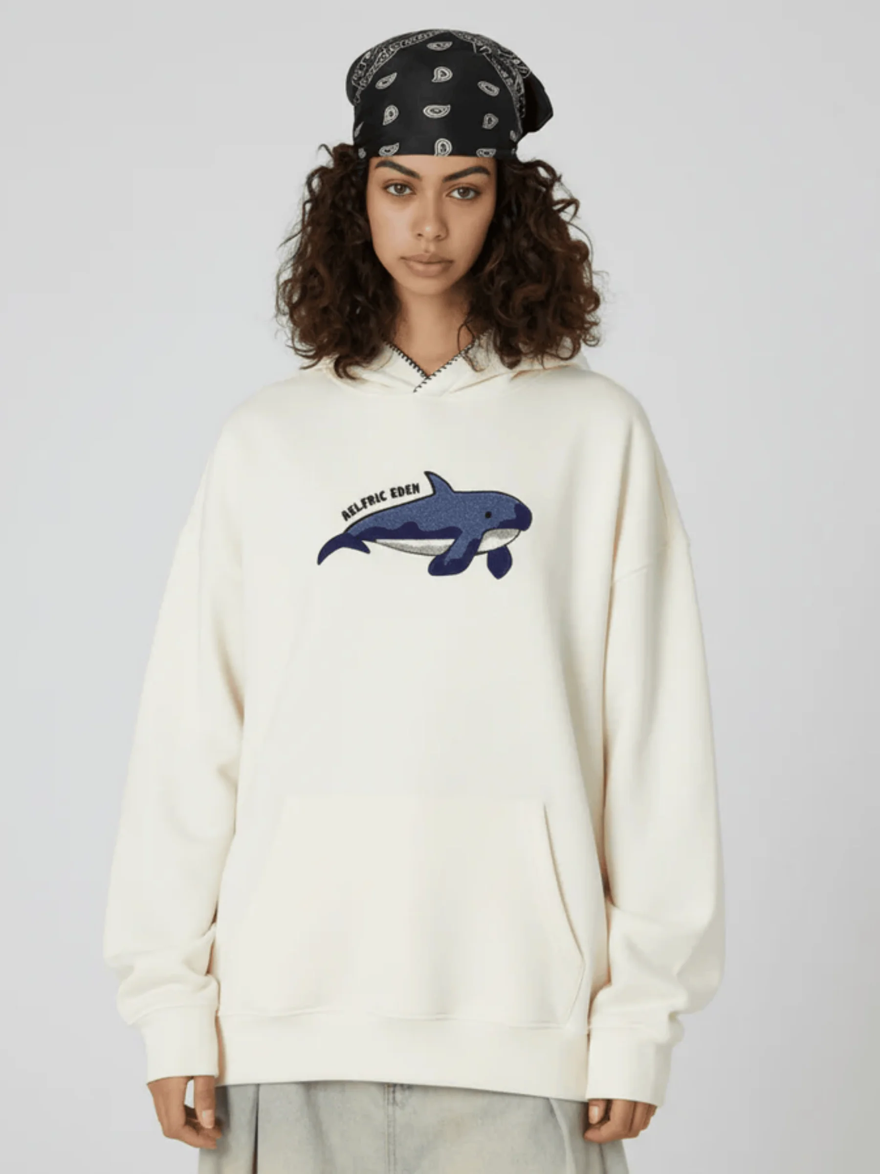 Aelfric Eden Oversized Whale Pullover Hoodie