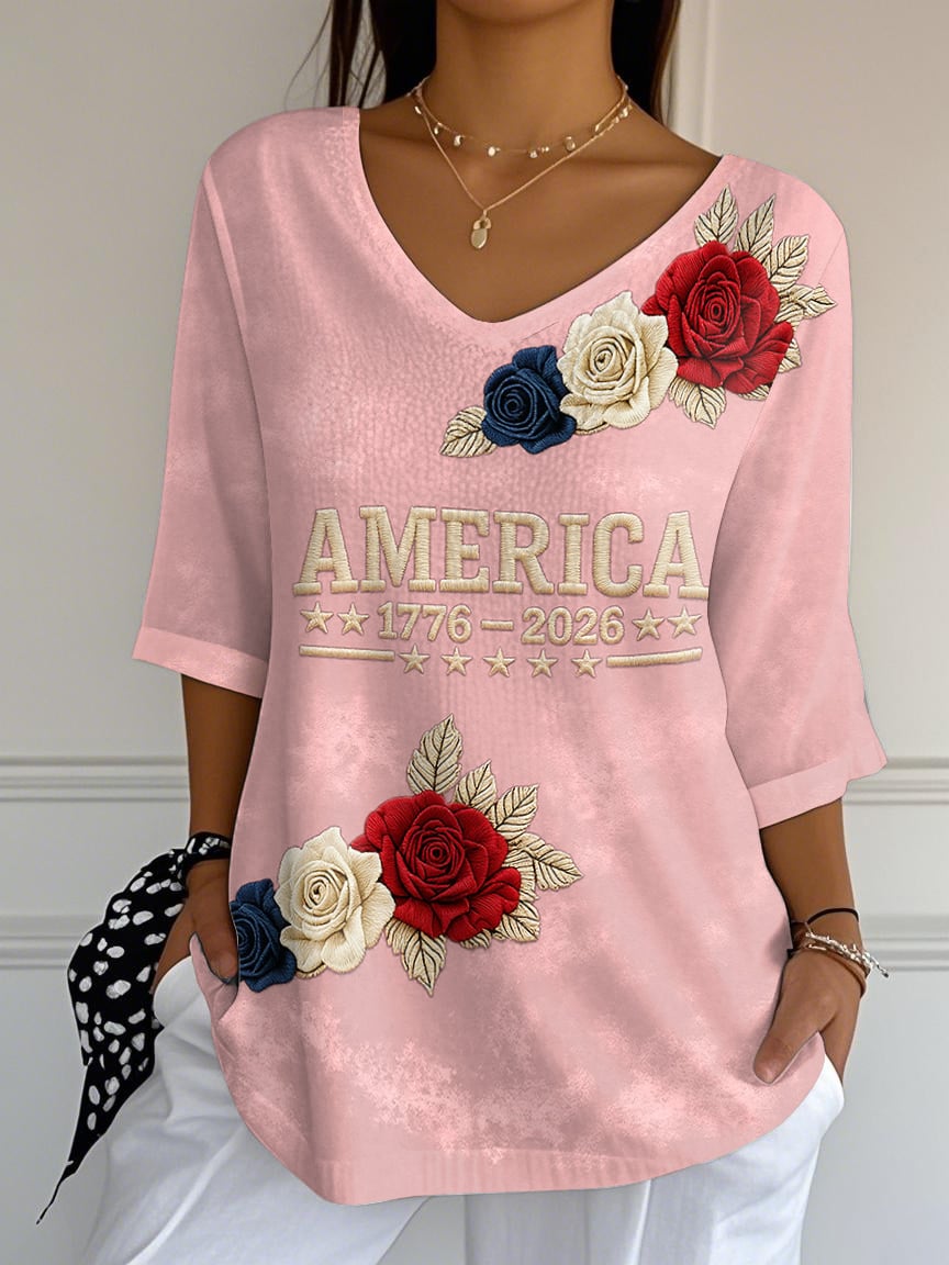 Women's American 250th Anniversary Five-Sleeve Top