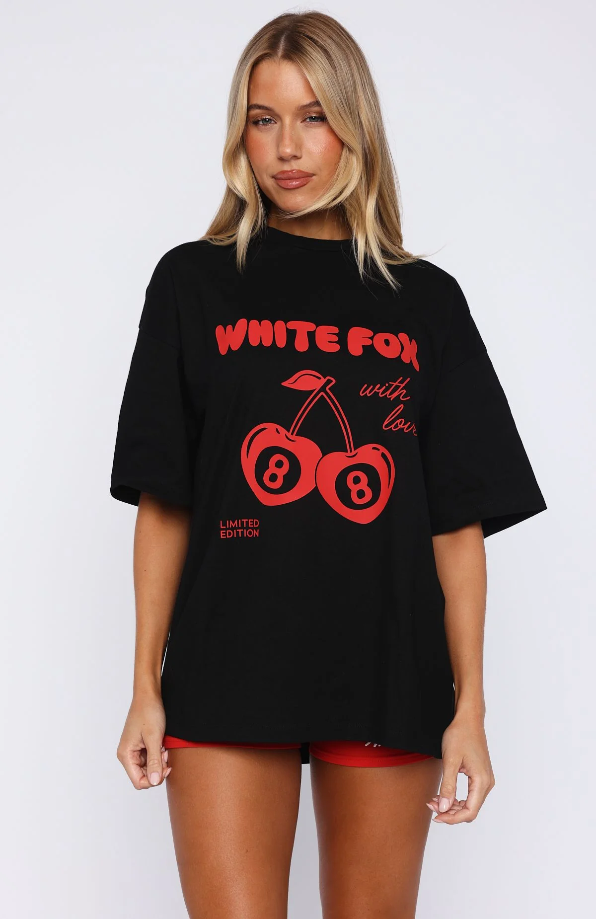 With Love In The Moment Oversized Tee Black