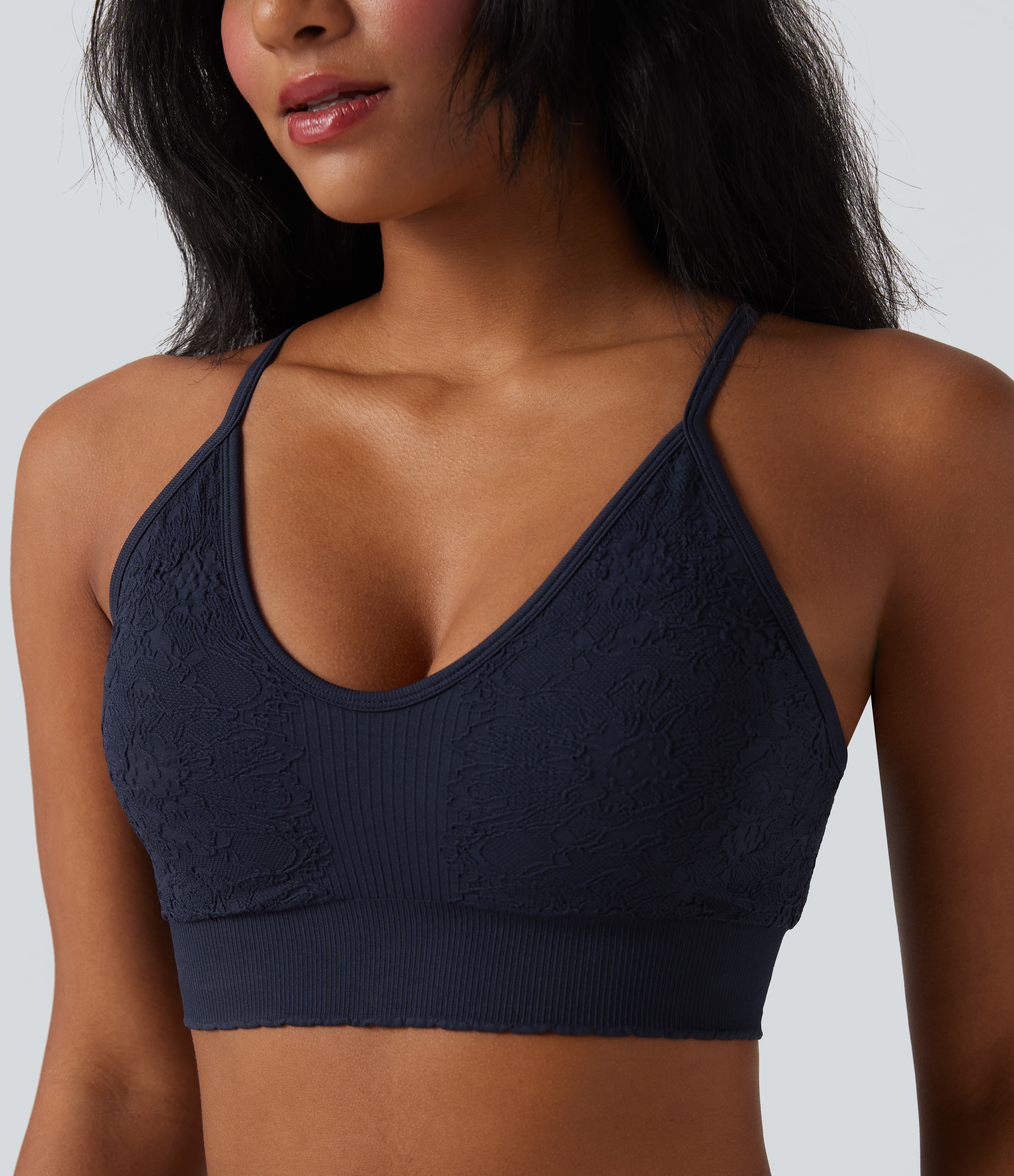 Seamless Flow Low Support Yoga Sports Bra