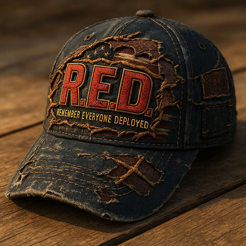 Red Friday Printed Casual Hat
