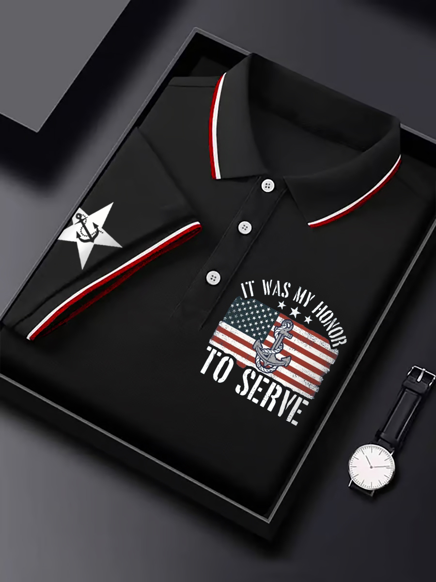 Men's Navy 250th Anniversary Shirt