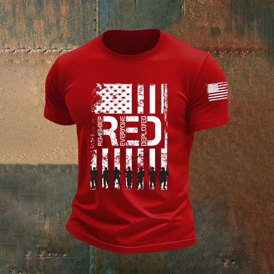 Men's On Friday We Wear Red Print short-sleeved T-shirt