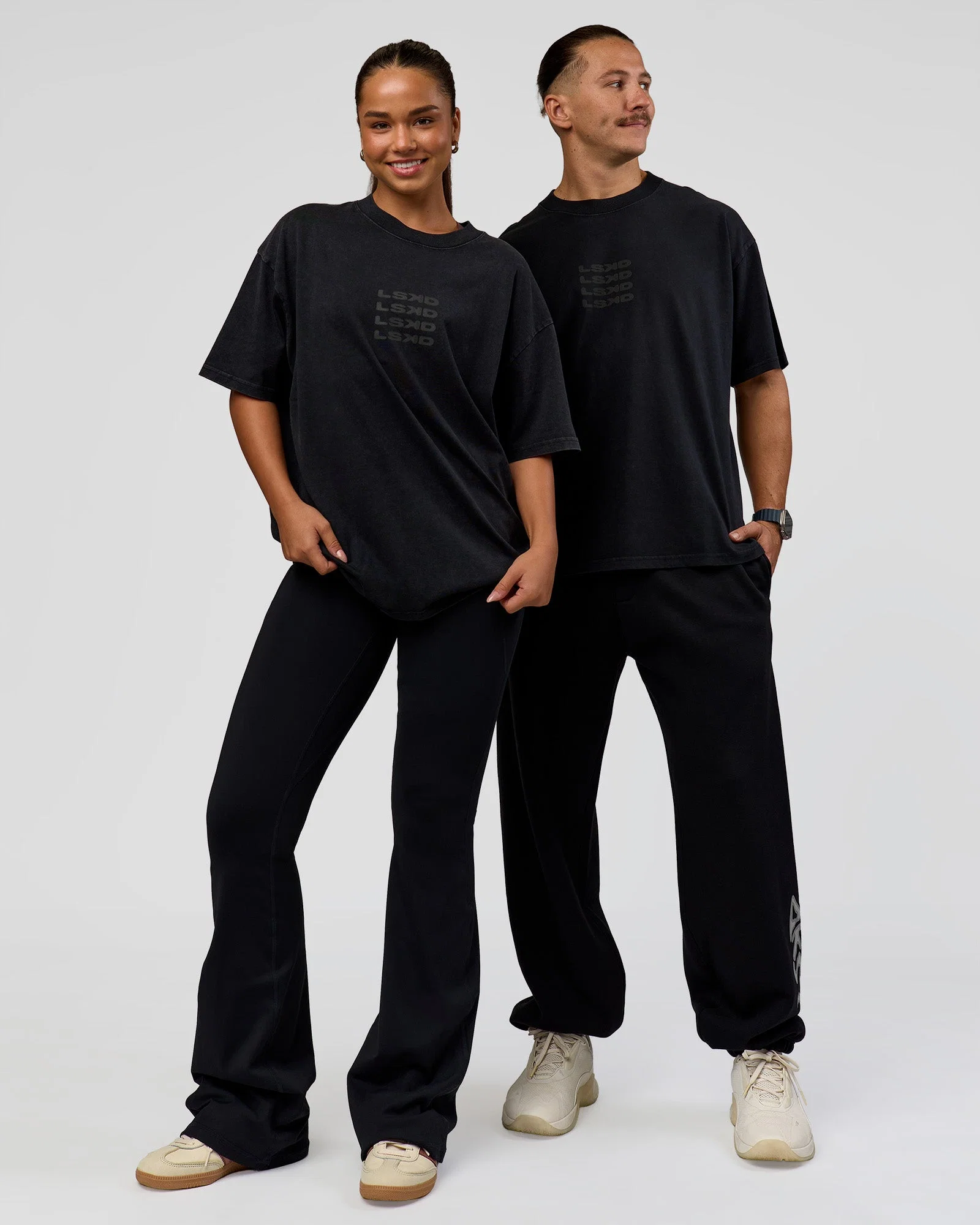 Move Fast Heavyweight Oversized Tee - Black Washed