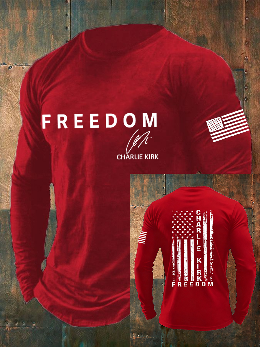 Men's Freedom Is Not Free R.I.P Charlie Kirk  Long Sleeve T-shirt