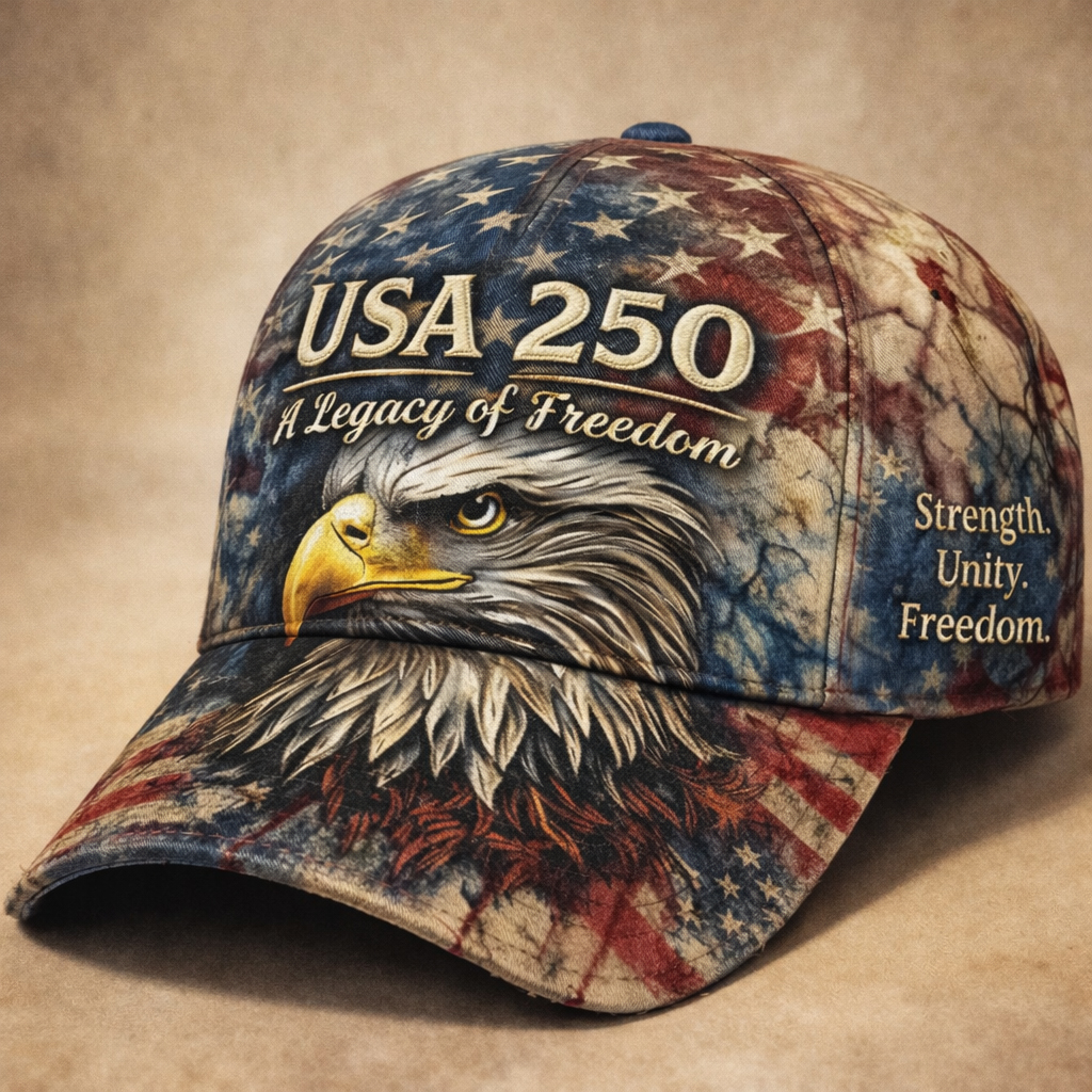 US 250th Anniversary Printed Casual Hat