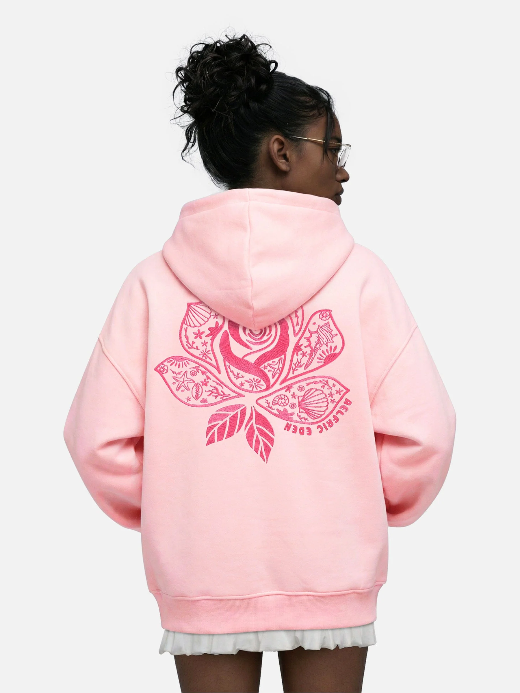 Aelfric Eden Oversized Flower Pullover Hoodie