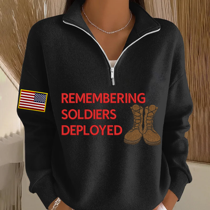 Women's Red Friday Printed Casual Sweatshirt