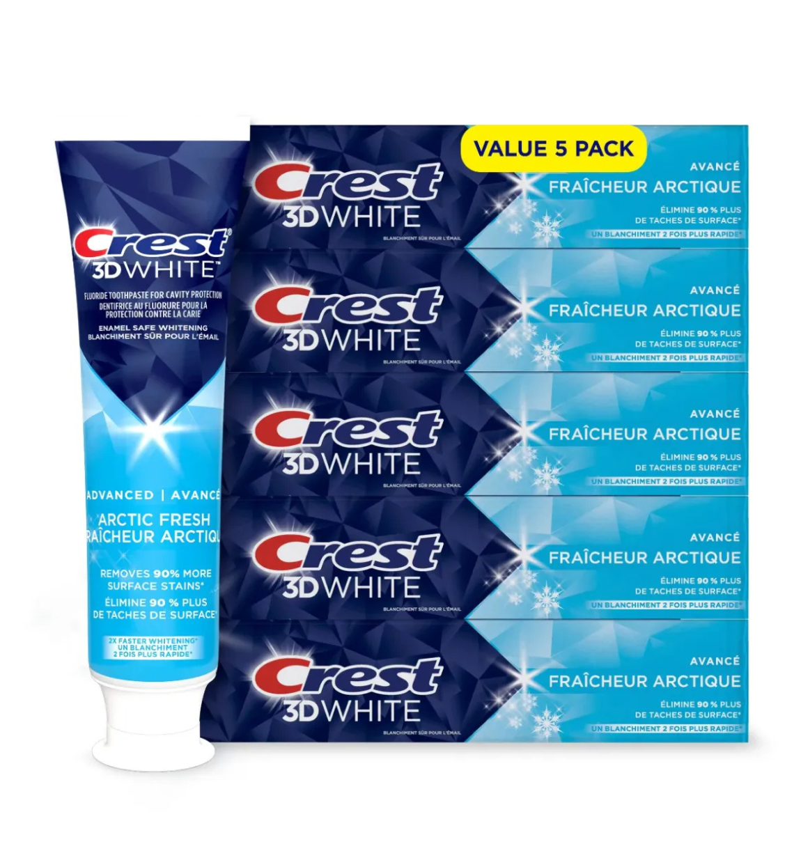Crest 3D White 4-in-1 Toothpaste – 135ml
