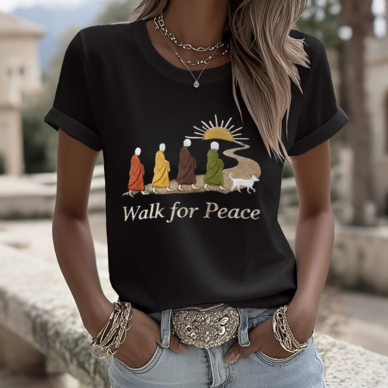 Women's Walk For Peace Art Print T-shirt