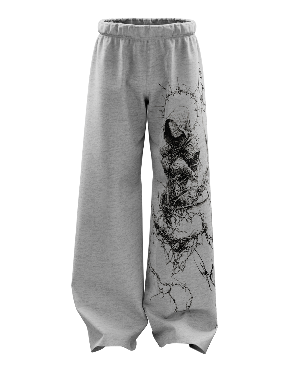 Xyra Grey Unisex Straight Fit Baggy Pants