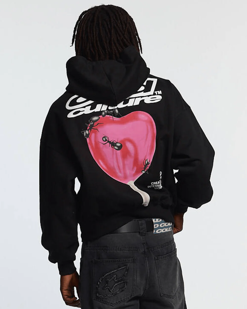 LOLLIPOP ZIP HOODIE BLACK
