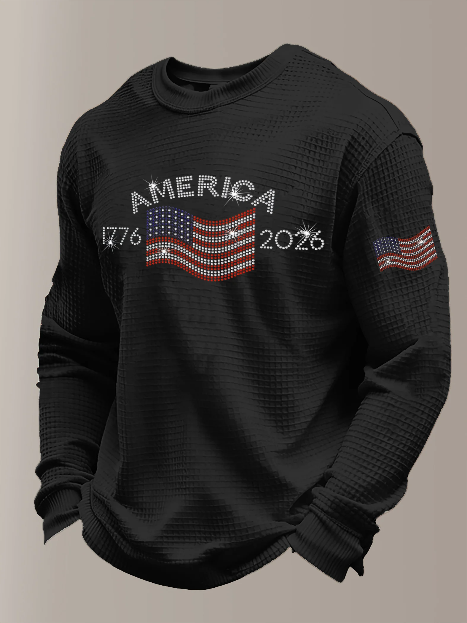 Men's 250th Anniversary Printed Casual Long-Sleeved Top