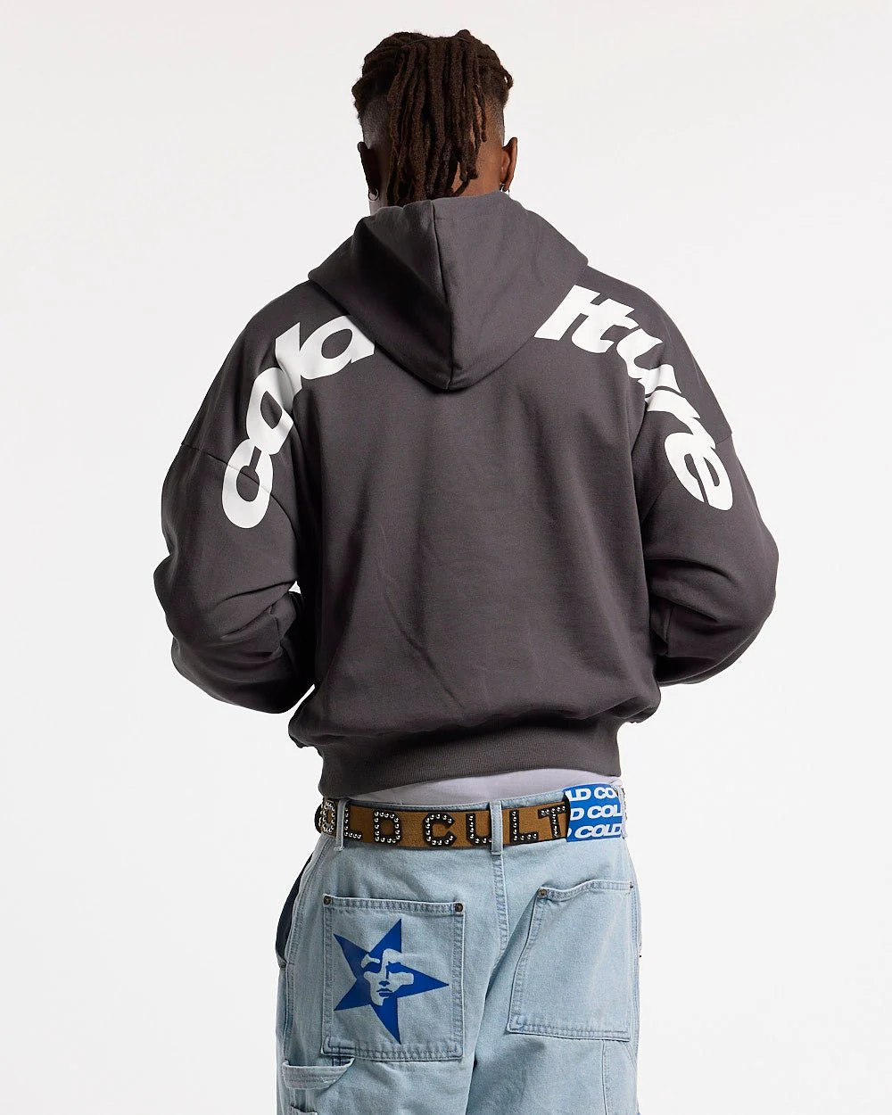 CURVED HOODIE HEAVY GREY