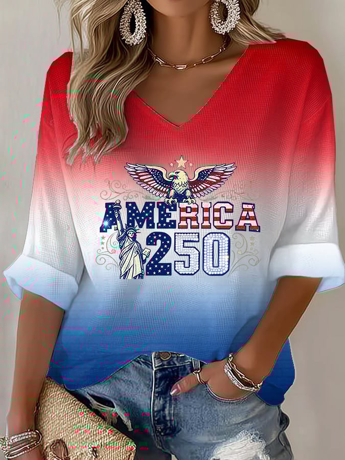 Women's  American 250th Print T-Shirt
