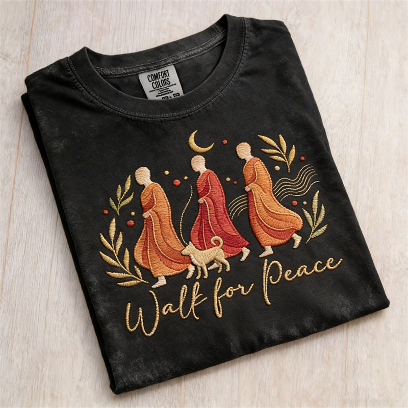 Walk For Peace Mission Journey Washed T Shirt