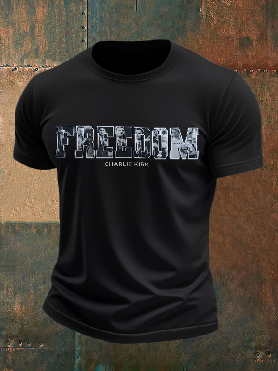 Men's Freedom Printed T-shirt