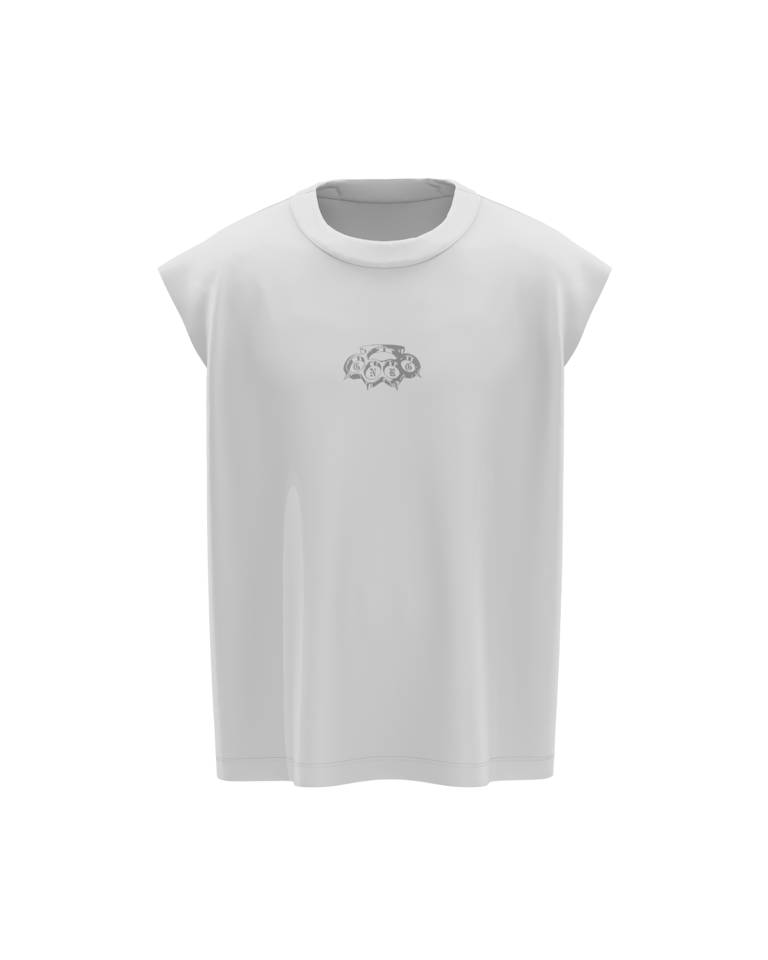 Basic White Genrage Unisex Vest