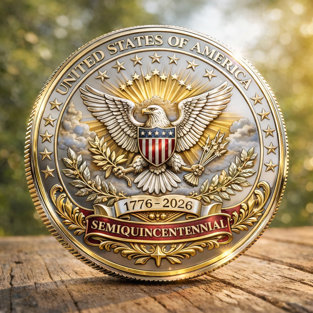 United States of America 250 Years of Freedom 1776–2026 Commemorative Coin