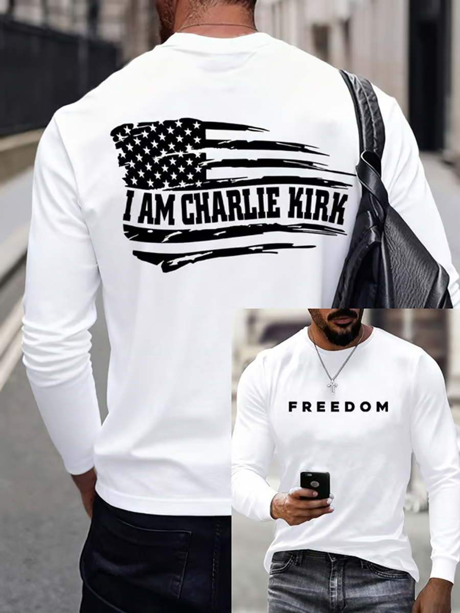 Men's Freedom Is Not Free R.I.P Charlie Kirk Long Sleeve T-shirt