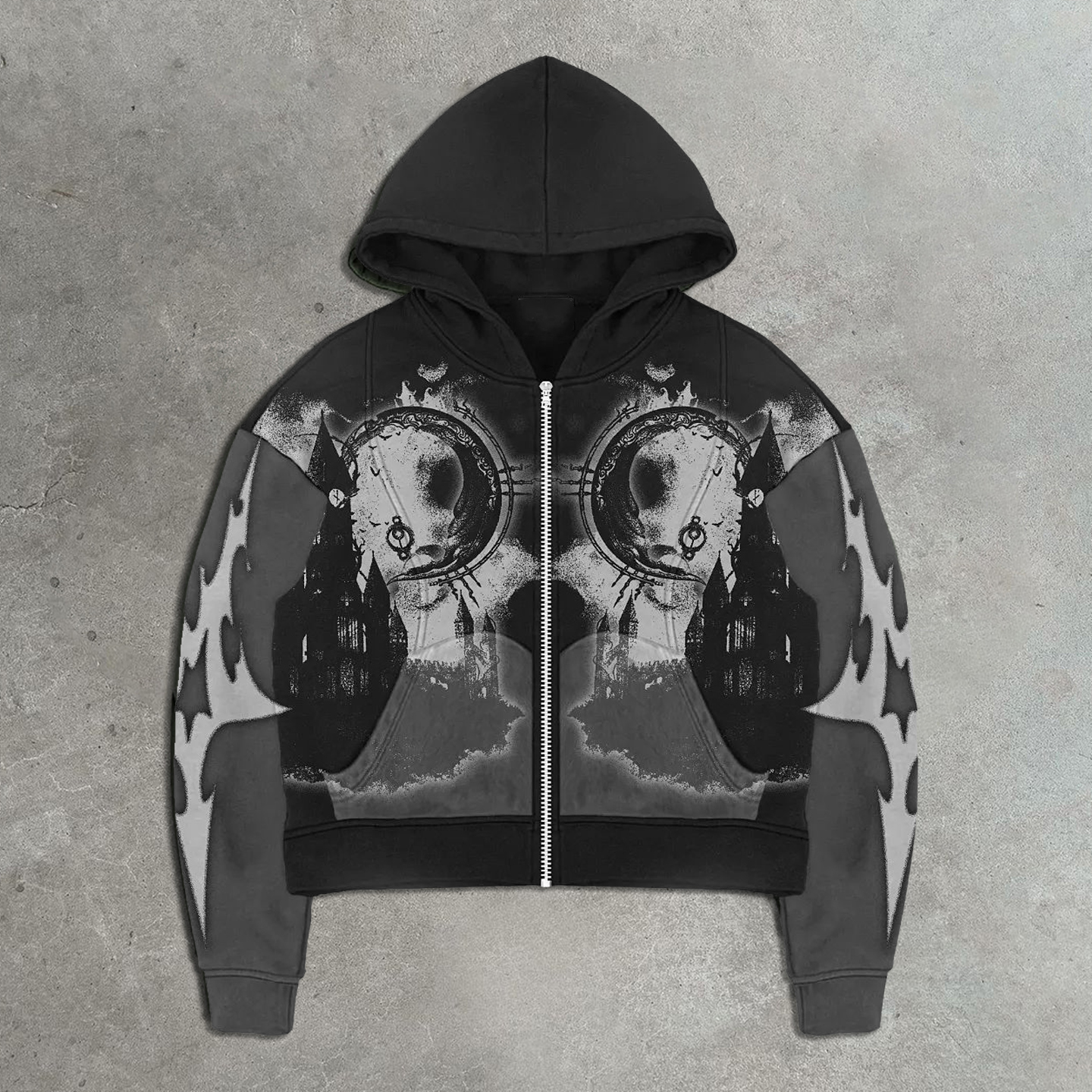 Casual Street Vintage Zipper Hoodie