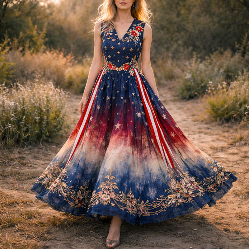 Women's 250th Anniversary Inspired Sleeveless Dress