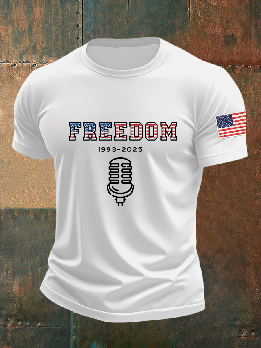 Men's Freedom Is Not Free R.I.P Charlie Kirk Short Sleeve T-shirt