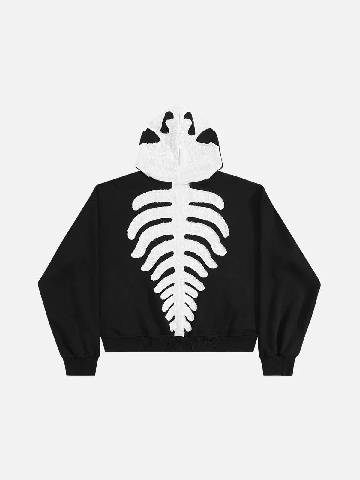 Aelfric Eden Boxy Skeleton Patch Zip Up Hoodie