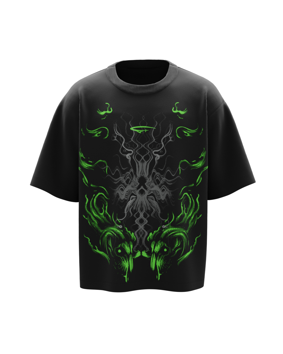 Prism Black Boxy Oversized Tshirt