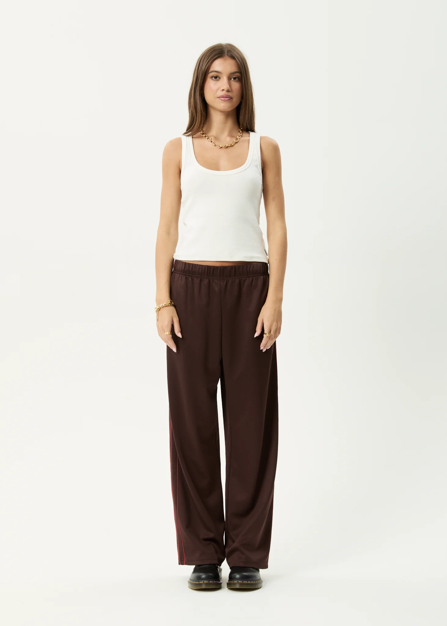 AFENDS Womens Avenue - Track Pant - Coffee