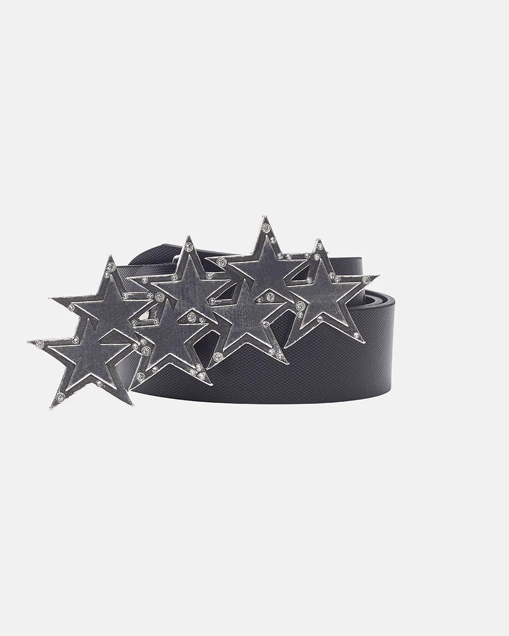 STARS BLING BLING LEATHER BELT