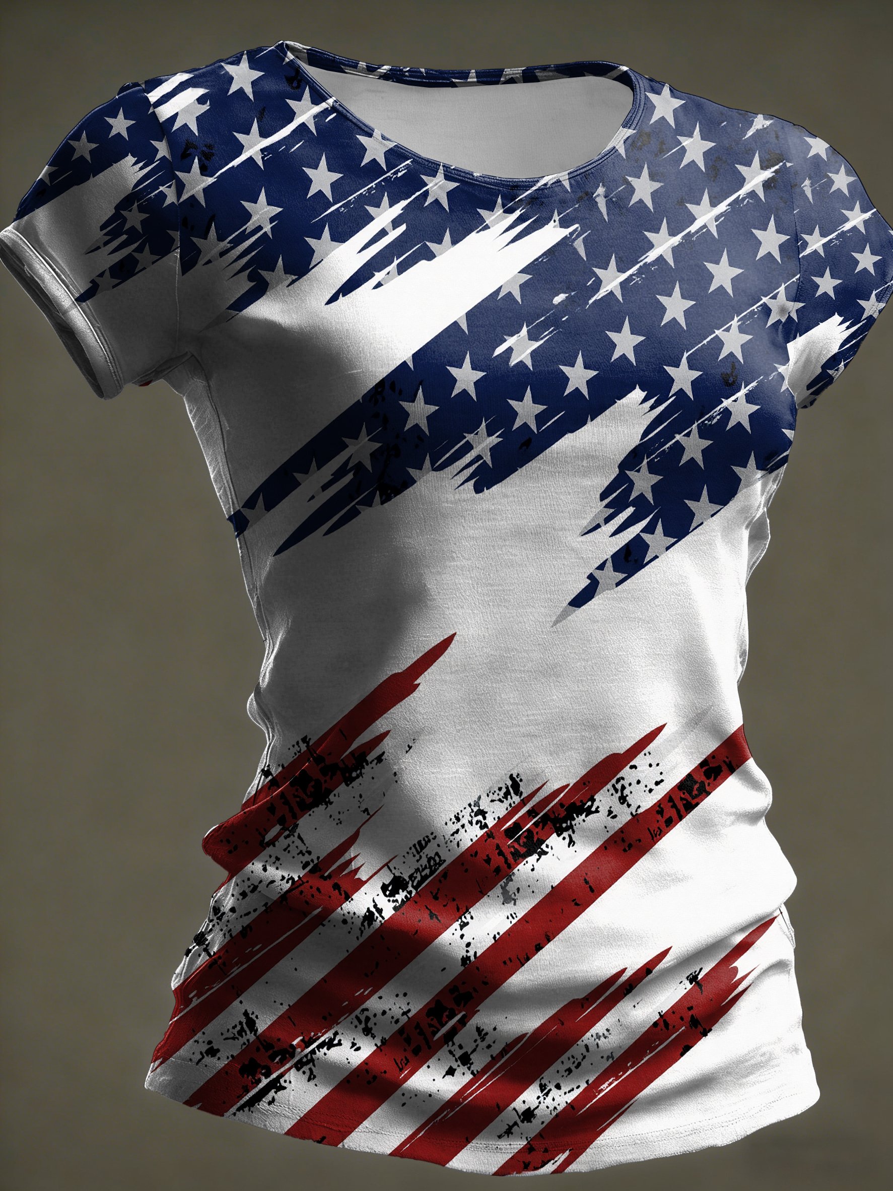 Women's American 250th Anniversary Commemorative Print Casual T-Shirt