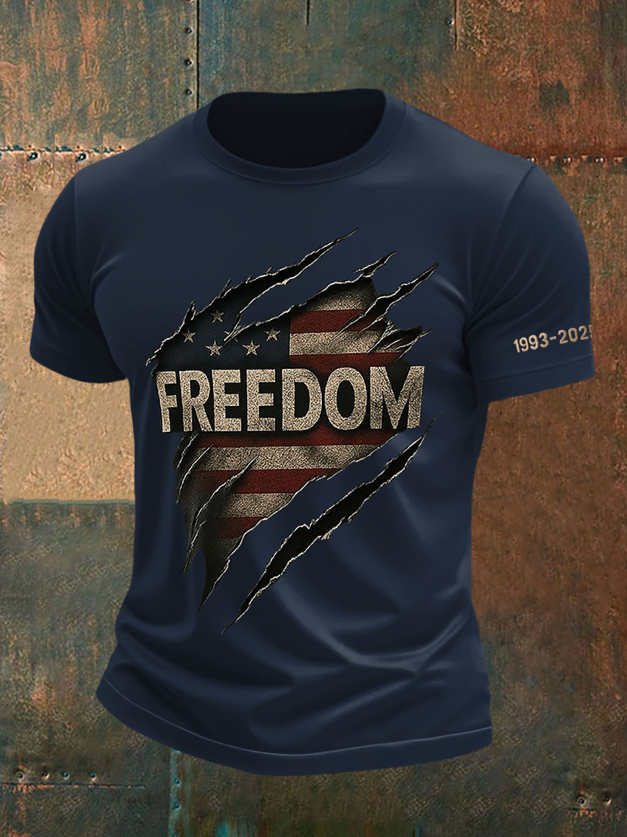 Men's Freedom Is Not Free R.I.P Charlie Kirk Short Sleeve T-shirt