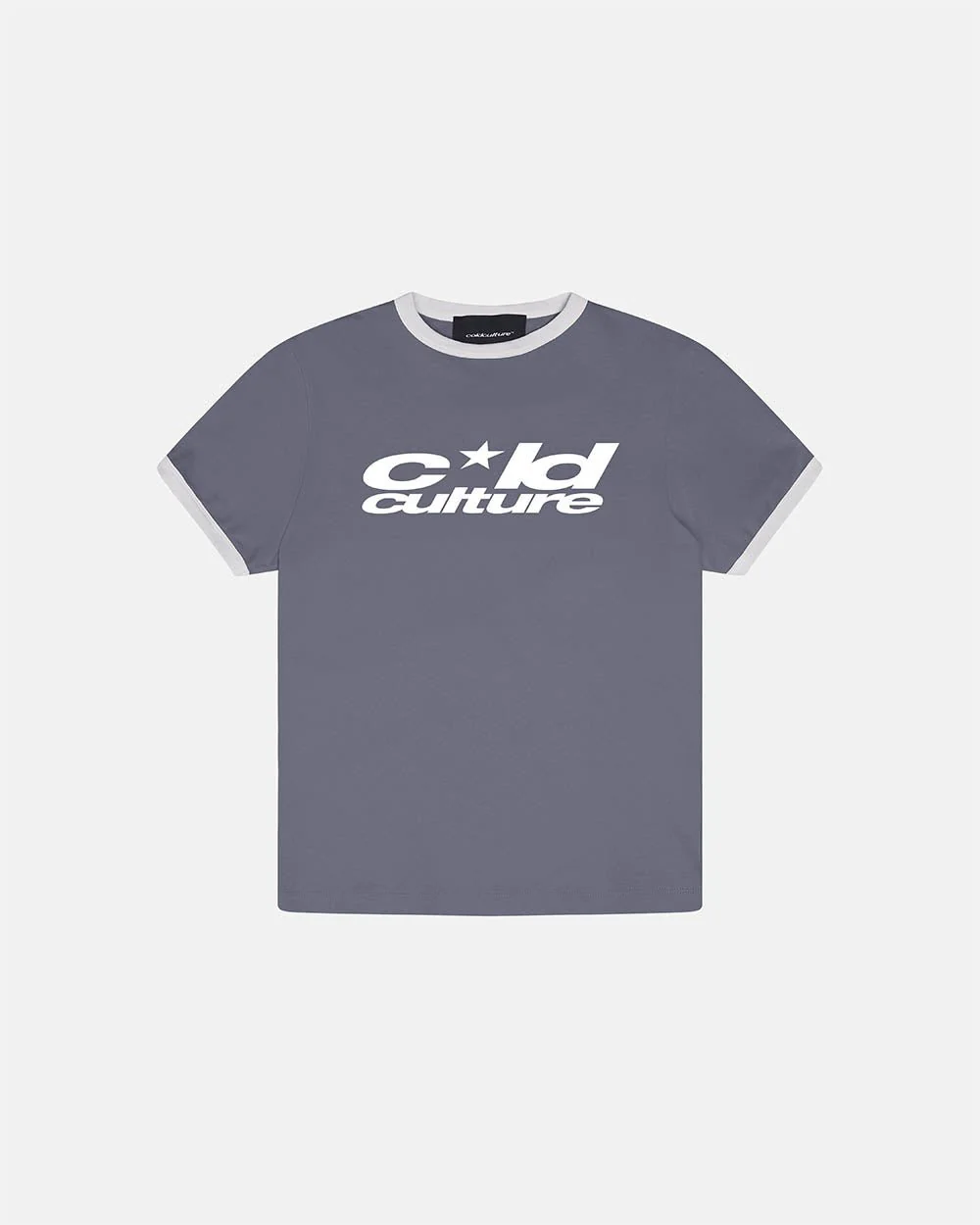 HARPER TEE ASH GREY AND WHITE