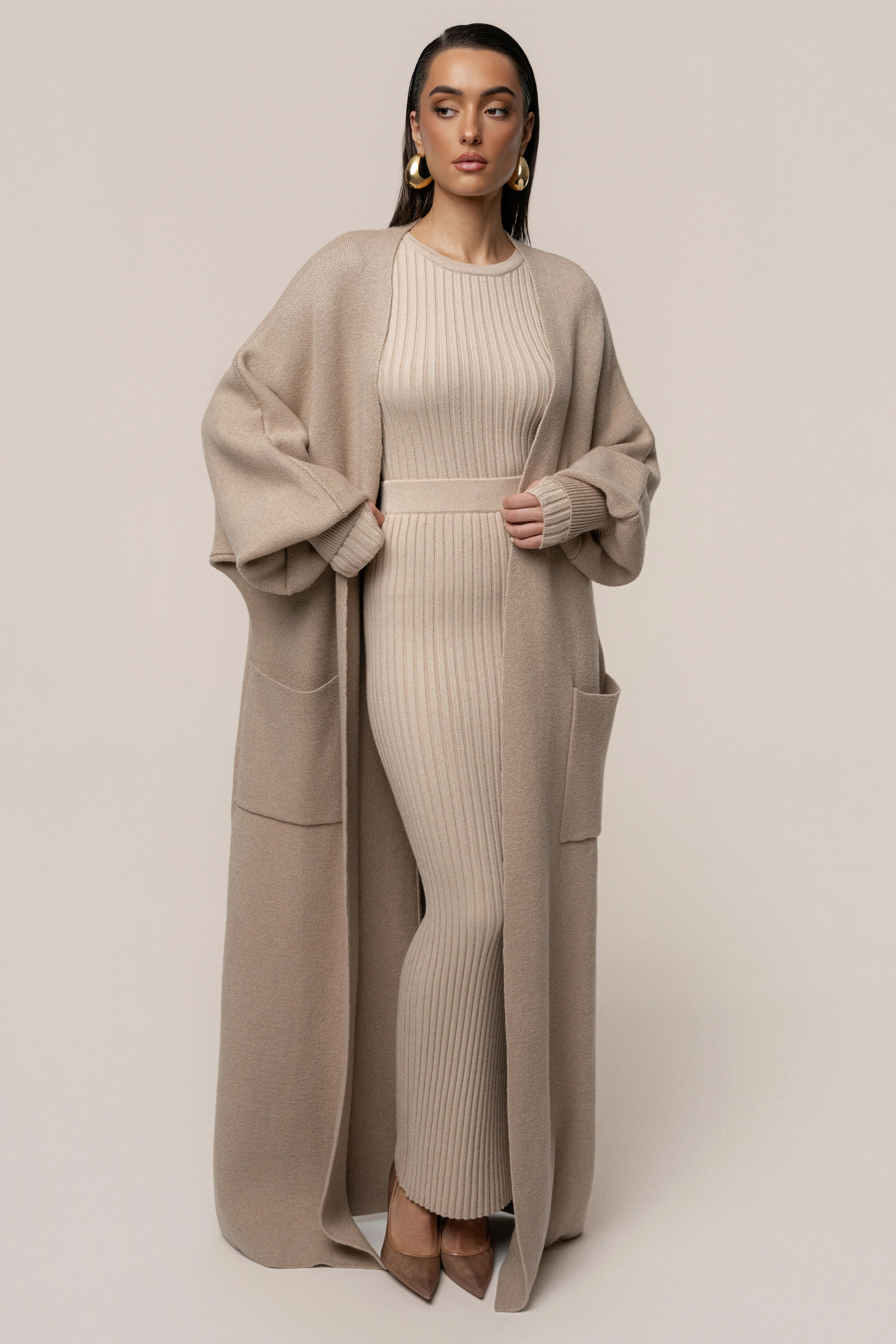 Beige Soft Embrace Cardigan