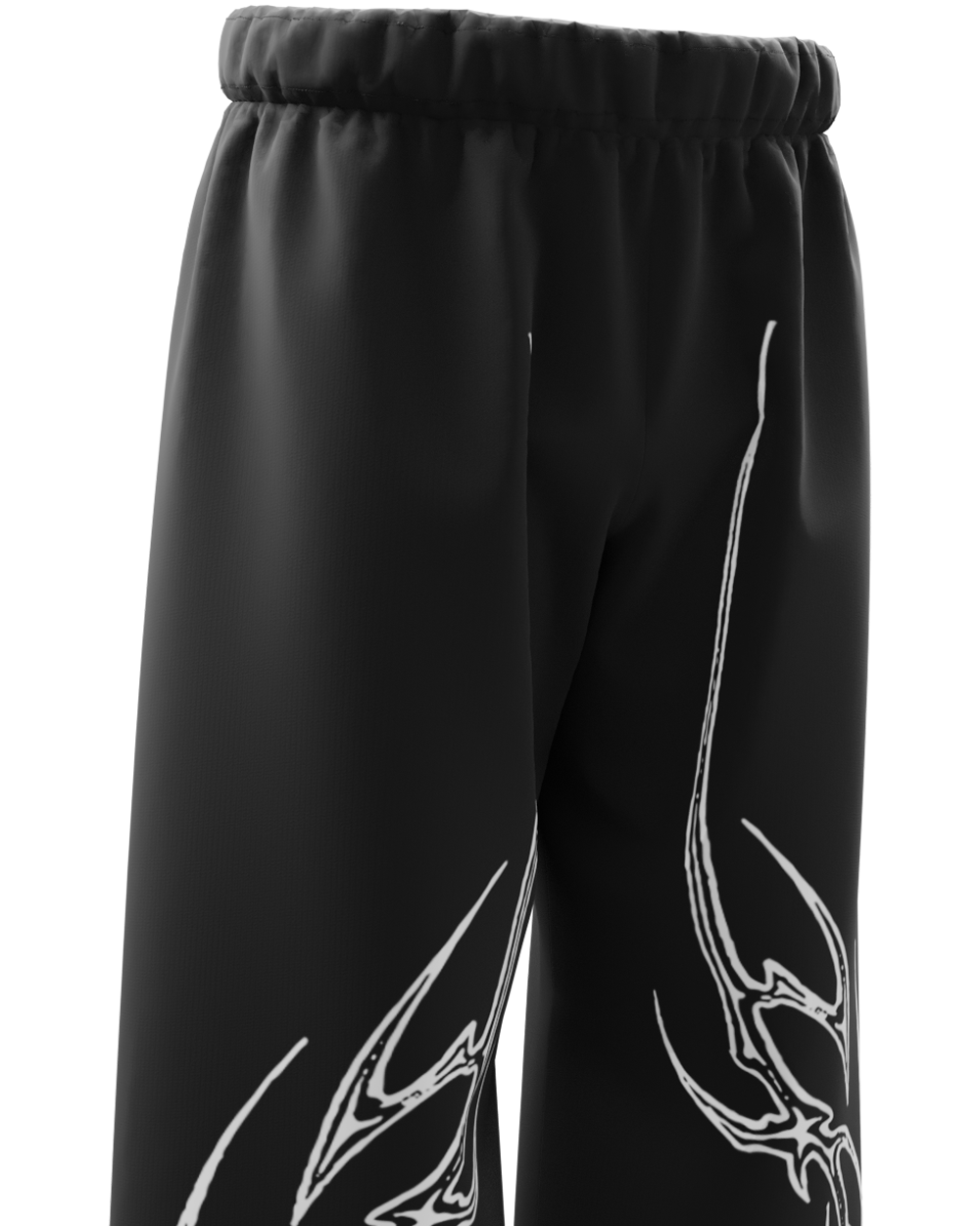 Maxus Black Unisex Straight Fit Baggy Pants