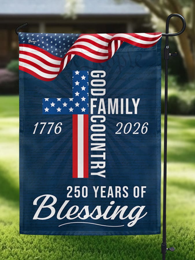 America 250th Anniversary Garden Flag