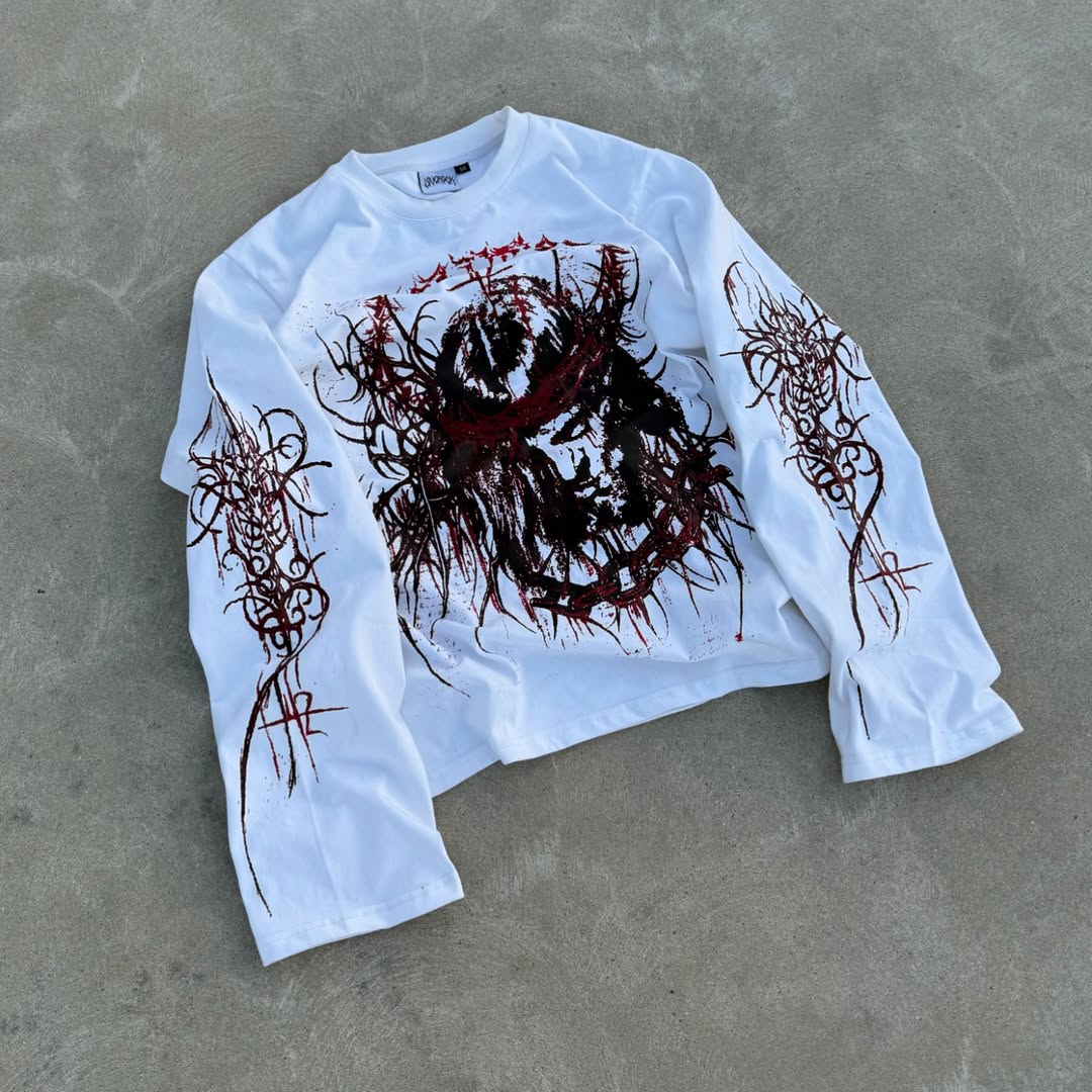 Men's Street Print Long Sleeve T-Shirt