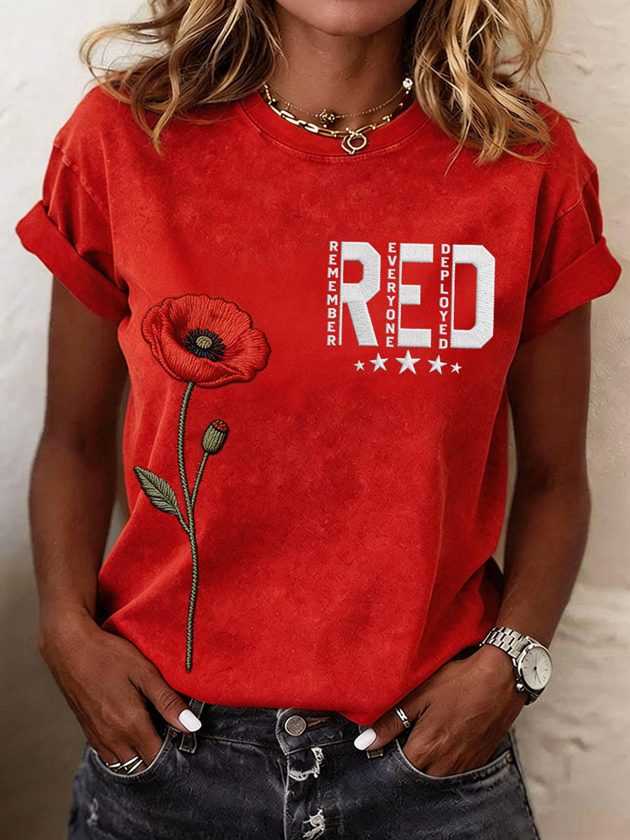 Women's Red Friday Inspired Print T-Shirt
