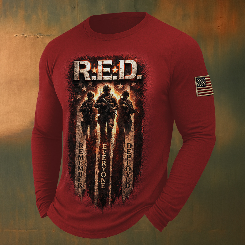 Red Friday Veteran Casual Shirt
