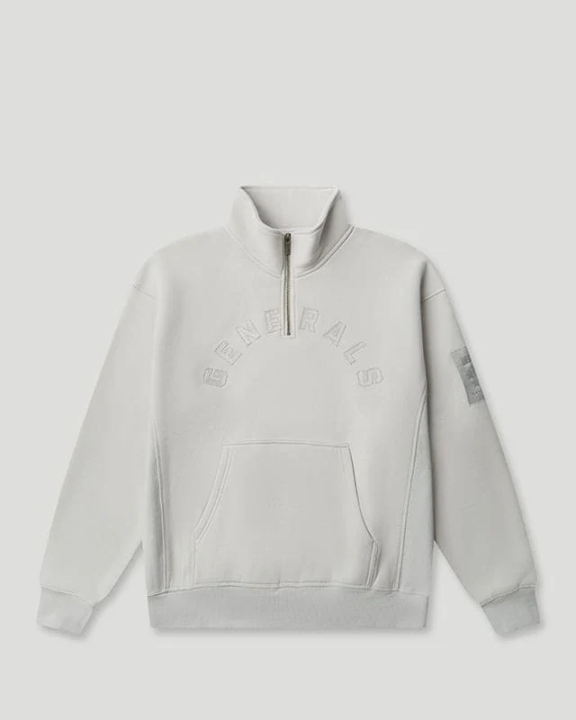 Generals Oversized Qtr Zip Nimbus Cloud