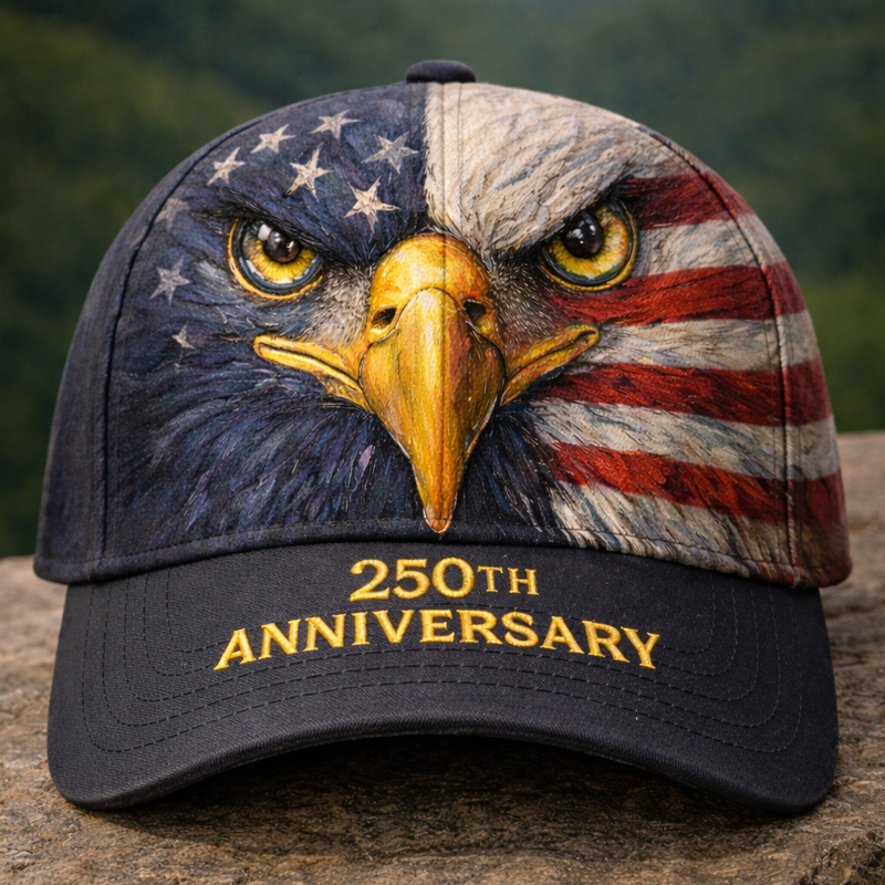 US 250th Anniversary Printed Casual Hat