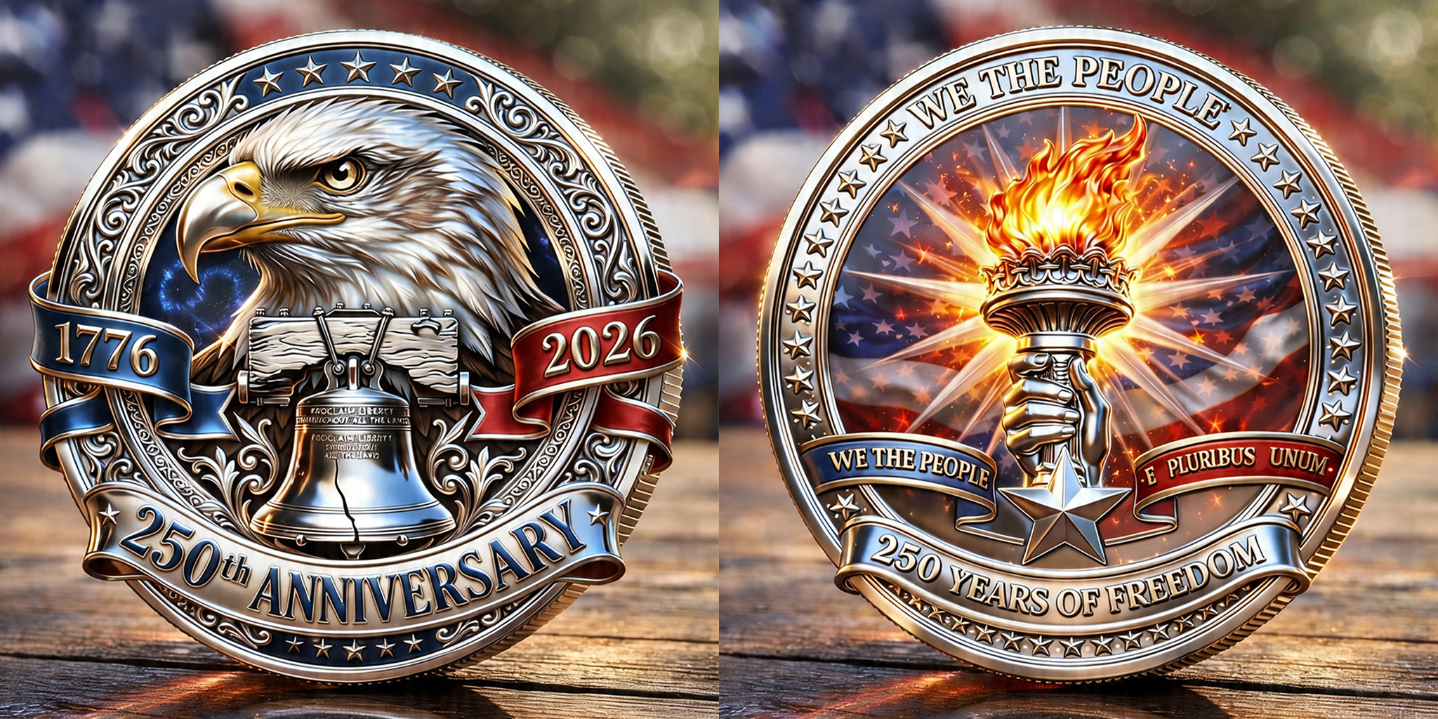 America 250th Anniversary Commemorative Coin