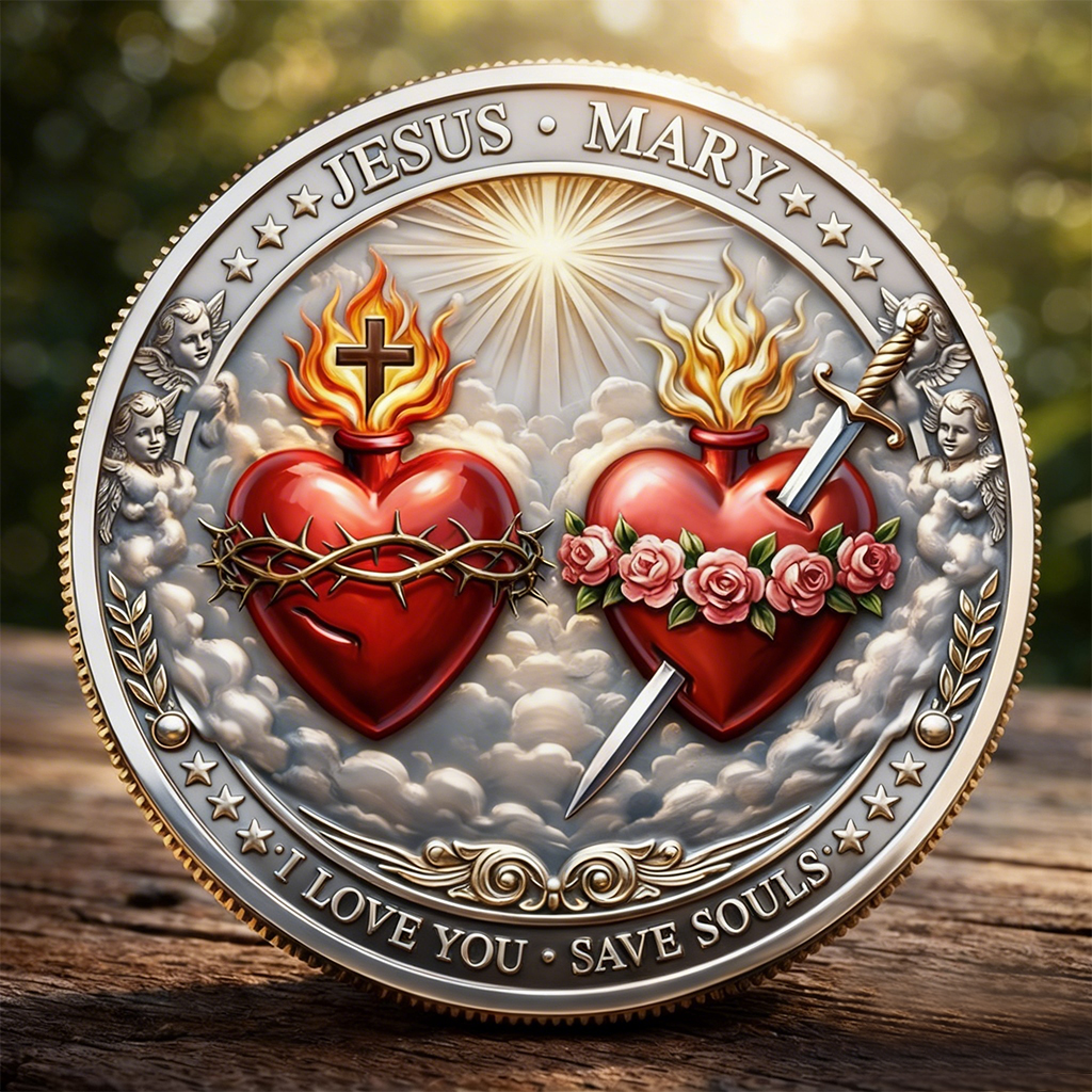 🏆Flash Sale 60% OFF - Sacred Hearts of Jesus and Mary Coin