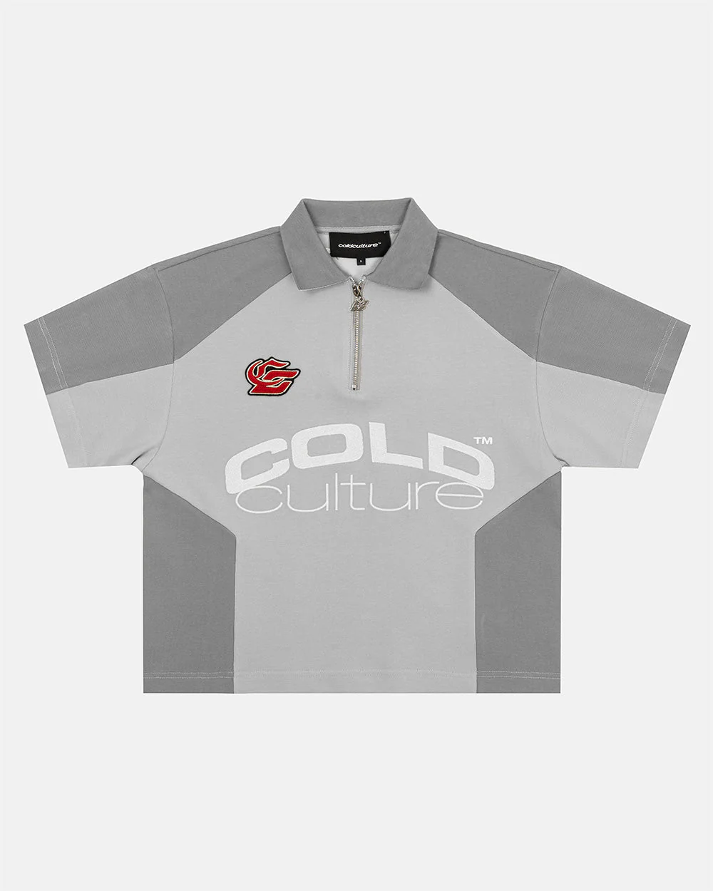 BIKER POLO LIGHT GREY