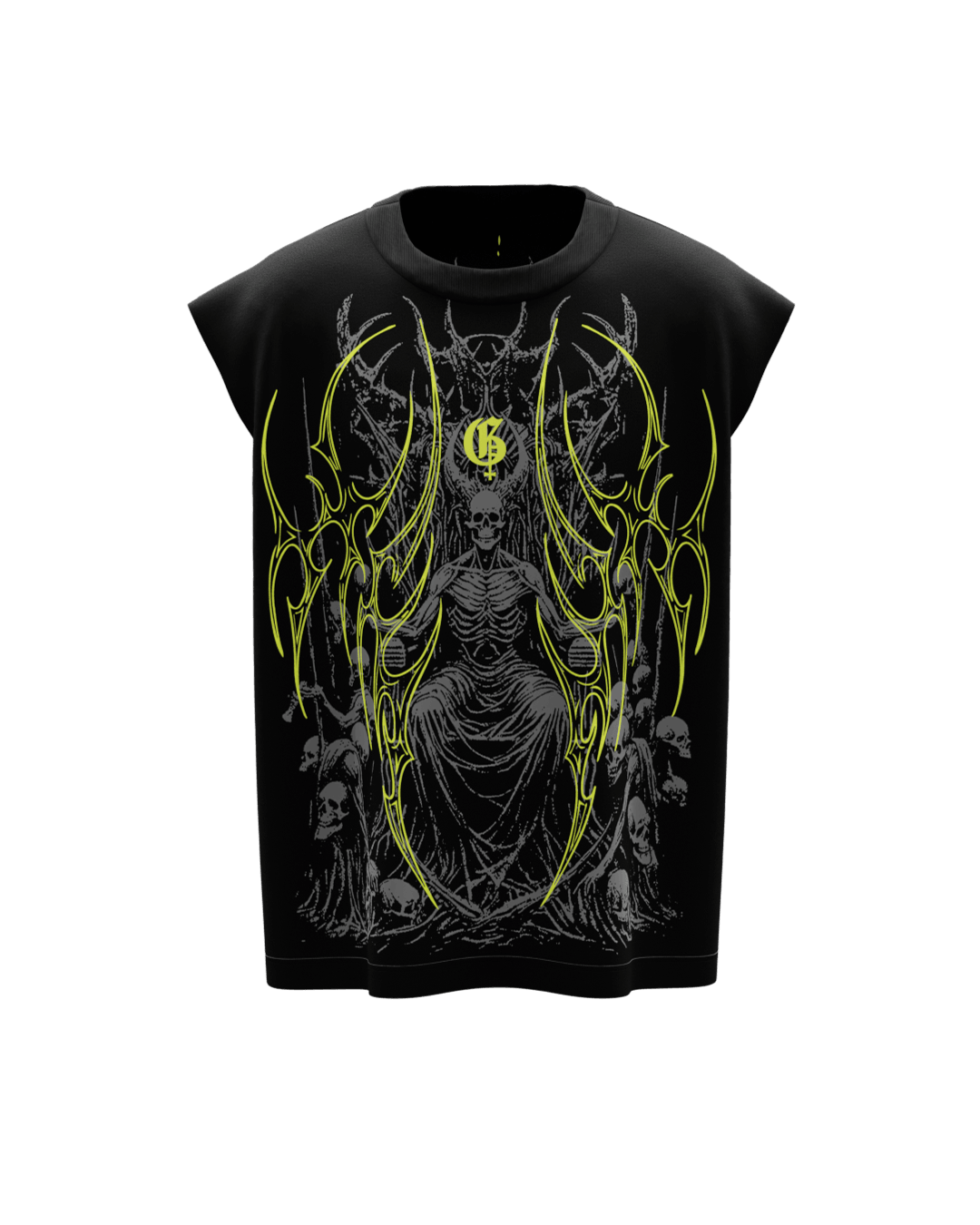 Kshama Unisex Black Boxy Vest