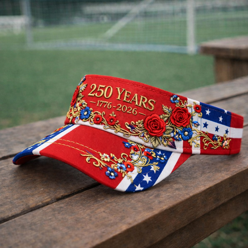 US 250th Anniversary Art Print Casual Tennis Cap