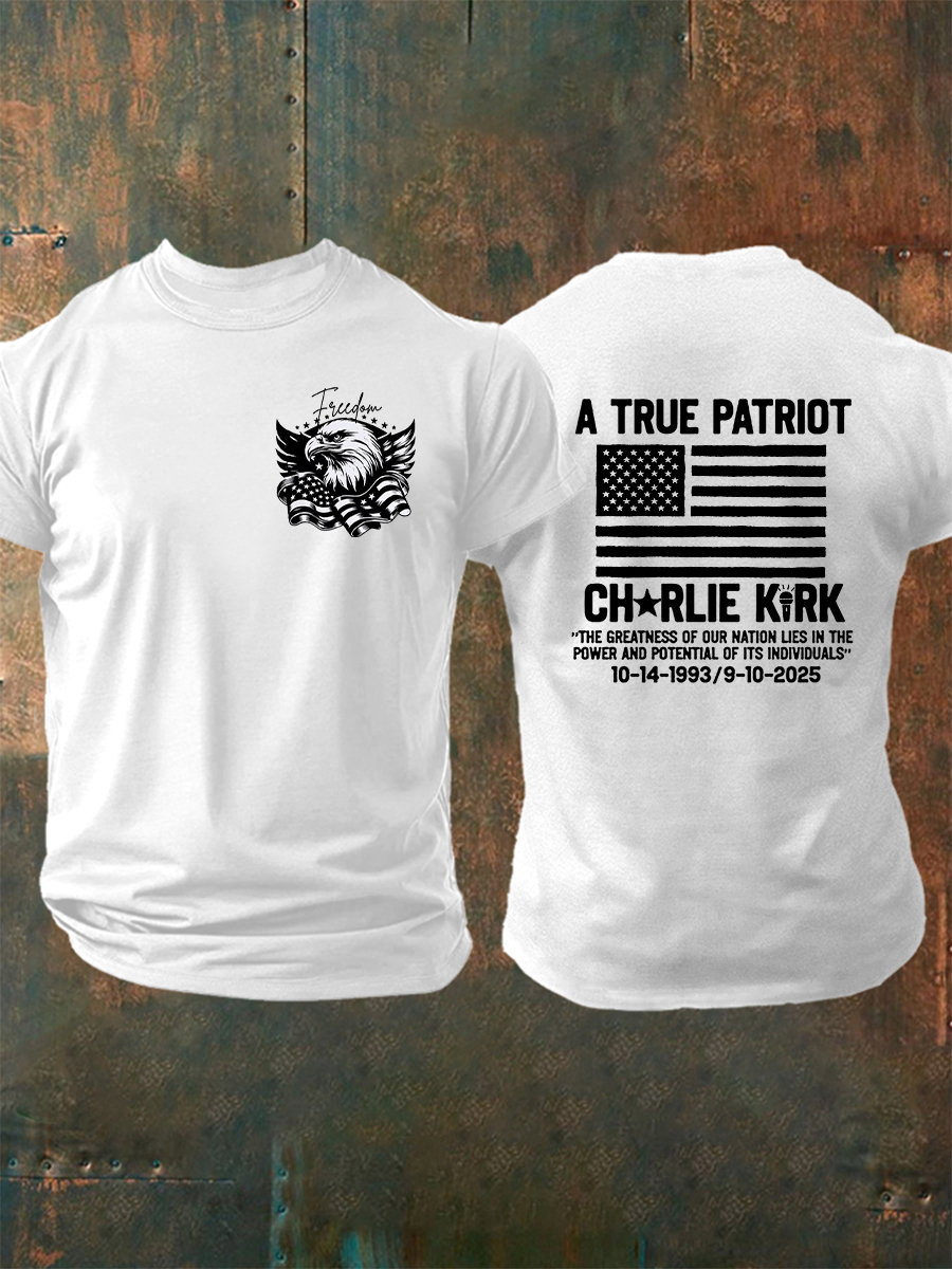 Men's Freedom Is Not Free R.I.P Charlie Kirk Short Sleeve T-shirt