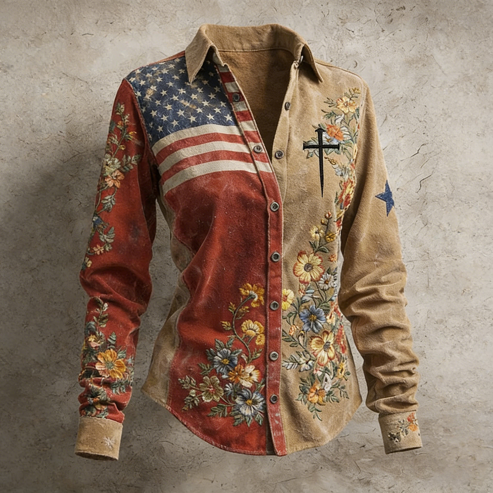 Women's 250th Anniversary Print Collared Shirt